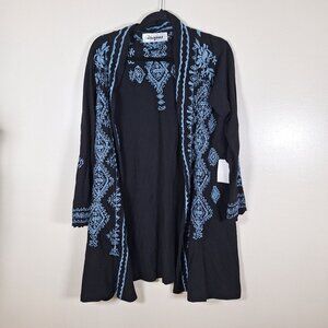 NWT Meghan Los Angeles 100% cotton cardigan size small